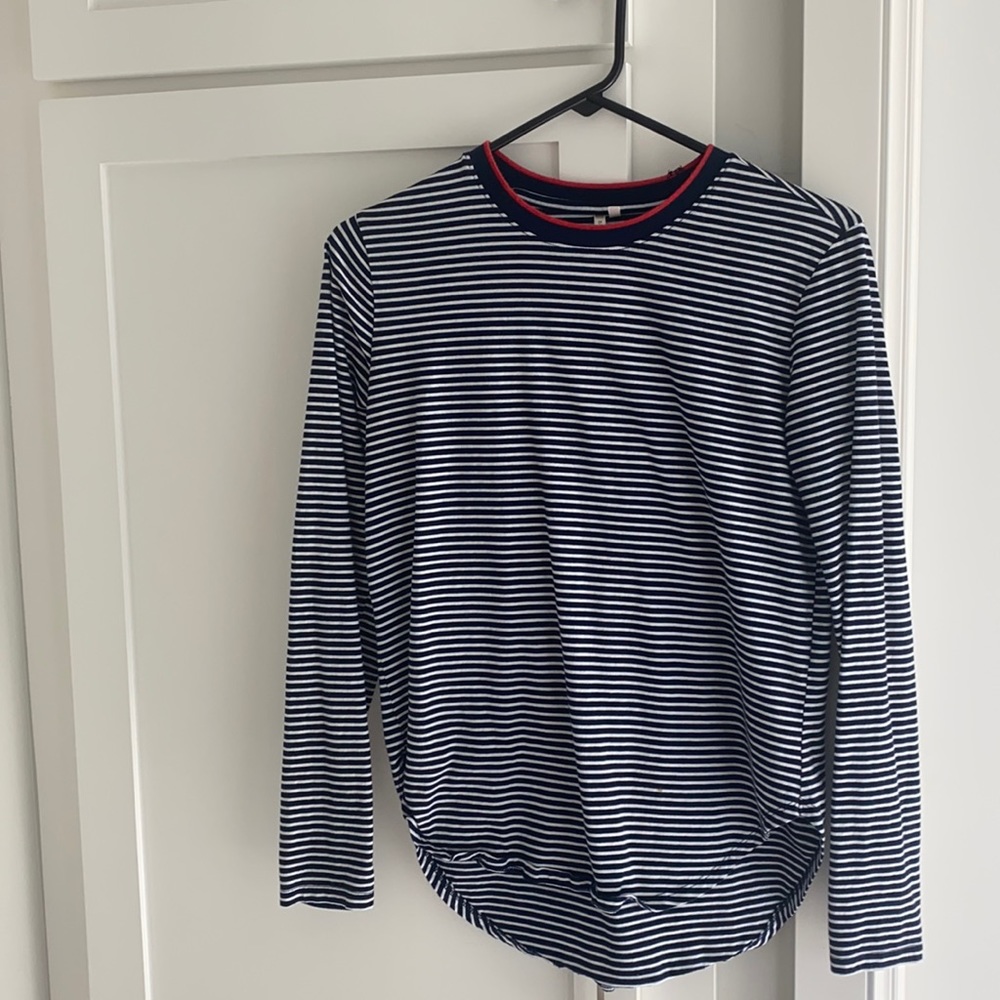 Banana Republic striped hi-low long sleeve T-shirt
